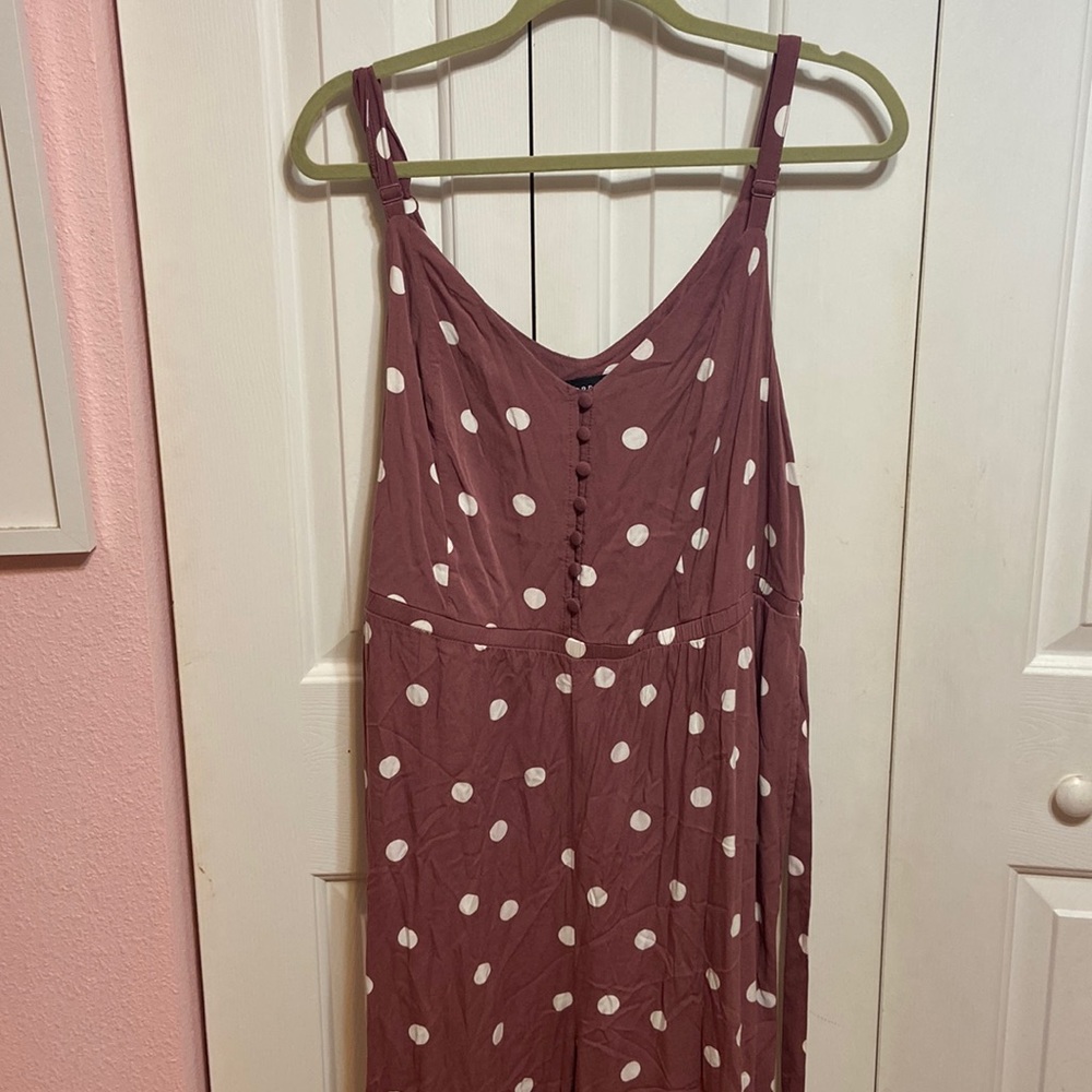 Plus size purple polka dot jumpsuit torrid